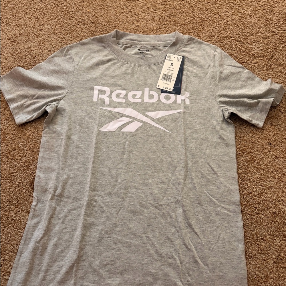 Reebok Light Gray Men's Short Sleeve Tee